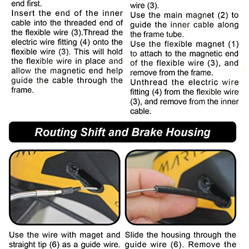 Solomi Herramienta de encaminamiento de Cables Interno - Enrutamiento Interno de Cable de Alambre Herramienta de Marchas for Bicicletas