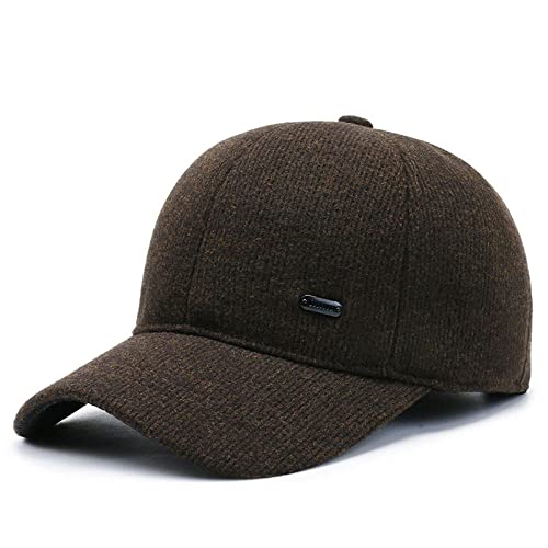 Sombreros Hombre Invierno Sombrero para Hombre Protección para Los Oídos De Otoño E Invierno Gorra De Béisbol Gorra Cálida para Personas Mayores Y De Mediana Edad Gorra De Algodón De Terciopelo Grues