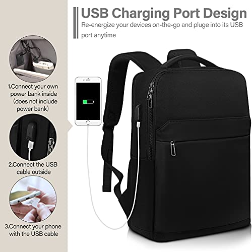 SONAMBULO Mochila para Portátil, Mochila Unisex Impermeable de hasta 15.6 Pulgadas,Mochila de Portatil con Puerto USB,Mochila Ordenador Portatil Para los Viajes,Escolares o Negocio