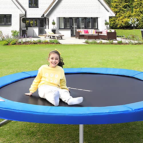 SONGMICS Cubierta para Borde de Cama Elástica, Cojín de Protección  Ideal para Trampolín Ø 305 cm, Tapa de Resortes de PVC, Cubierta par a Resortes, 30 cm de Ancho, 2 cm de Espesor, Azul, Anti-UV STP10FT