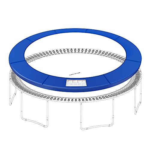 SONGMICS Cubierta para Borde de Cama Elástica, Cojín de Protección  Ideal para Trampolín Ø 305 cm, Tapa de Resortes de PVC, Cubierta par a Resortes, 30 cm de Ancho, 2 cm de Espesor, Azul, Anti-UV STP10FT