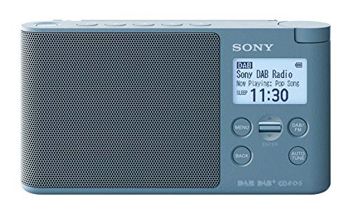 Sony XDRS41DL.EU8 - Radio portátil Digital (Dab/Dab+/FM, Altavoz, 5 presintonías Digitales y 5 analógicas, Pantalla LCD, Temporizador, Adaptador CA) Azul