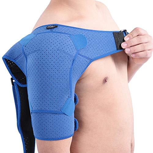 Soporte de Hombro Ajustable para Manguito rotador Roto, tendinitis, dislocación, articulación AC, Bursitis, desgarro del Labrum, Dolor, se Adapta al Hombro Derecho o Izquierdo (31-38in)