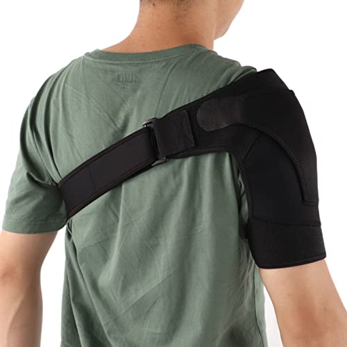 Soporte de hombro con almohadilla de presión para hombres y mujeres, soporte de hombro ajustable para manguito rotador roto, tendinitis, dislocación, articulación AC, bursitis, desgarro del labrum, do