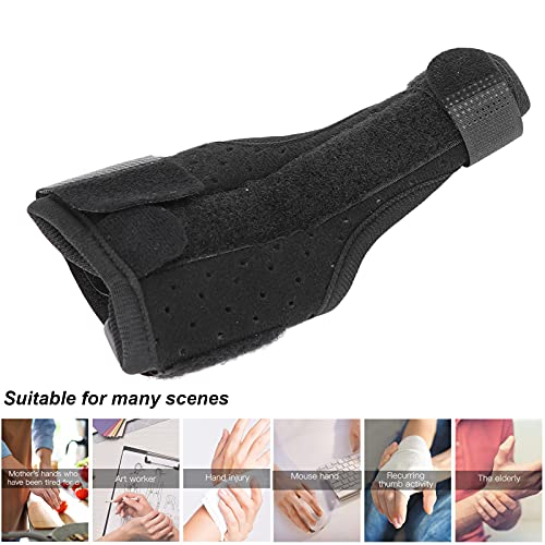 Soporte para Pulgar, Férula Fija para Dedo de Aleación de Aluminio Transpirable para Aliviar el Dolor con Barra de Resorte para Tendinitis para el Hogar