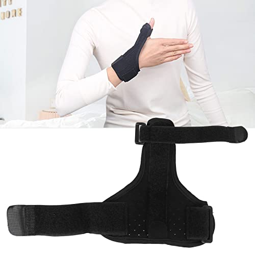 Soporte para Pulgar, Férula Fija para Dedo de Aleación de Aluminio Transpirable para Aliviar el Dolor con Barra de Resorte para Tendinitis para el Hogar