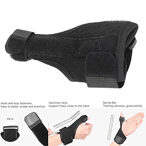 Soporte para Pulgar, Férula Fija para Dedo de Aleación de Aluminio Transpirable para Aliviar el Dolor con Barra de Resorte para Tendinitis para el Hogar