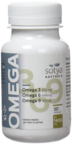 Sotya Omega 3 6 9 Capsulas Blandas (o.p.o) - 1400mg, color Blanco, 50 Unidad