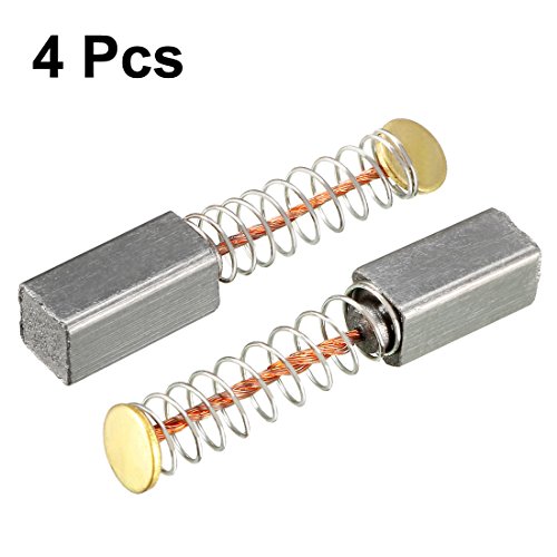 sourcing map 4uds Carbono Escobilla, para Eléctrico Motor, 10mm x 5mm x 5mm, Eléctrica Herramienta, Repuesto Reparación Pieza