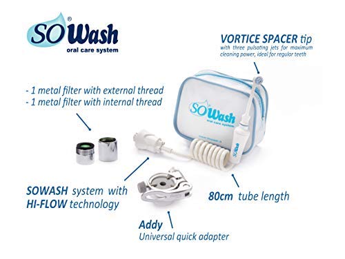 SOWASH - TRAVEL - Irrigador para la higiene oral conectable al grifo