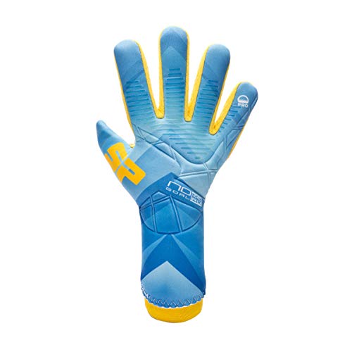 SP Fútbol No Goal Zero Pro Niño, Guante de Portero, Blue-Yellow, Talla 6