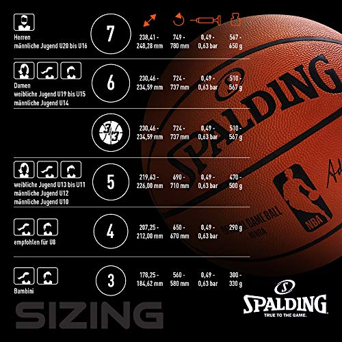 Spalding NBA Team Chicago Bulls 83-503Z Balón de Baloncesto, Unisex, Multicolor, 7