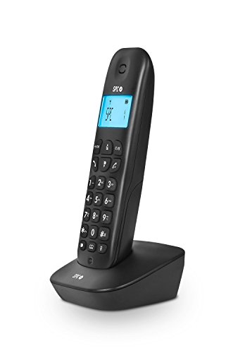 SPC Air teléfono inalámbrico con identificador de Llamadas, Negro