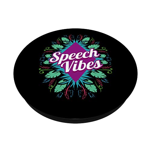 Speech Vibes - Speech Language Pathologist PopSockets PopGrip Intercambiable