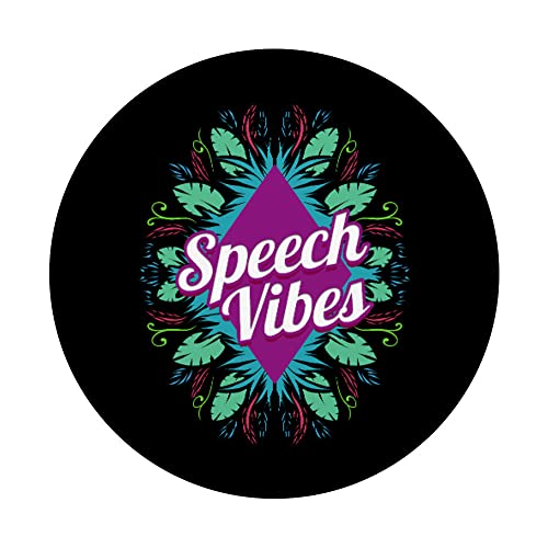 Speech Vibes - Speech Language Pathologist PopSockets PopGrip Intercambiable