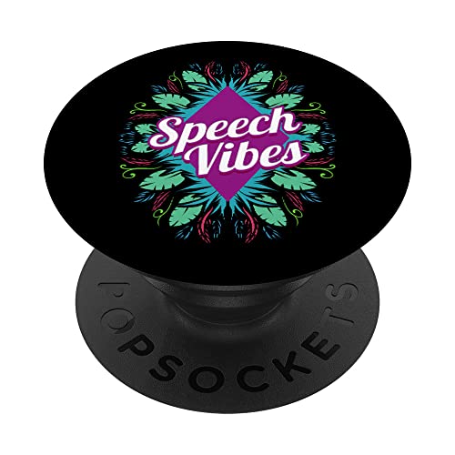 Speech Vibes - Speech Language Pathologist PopSockets PopGrip Intercambiable