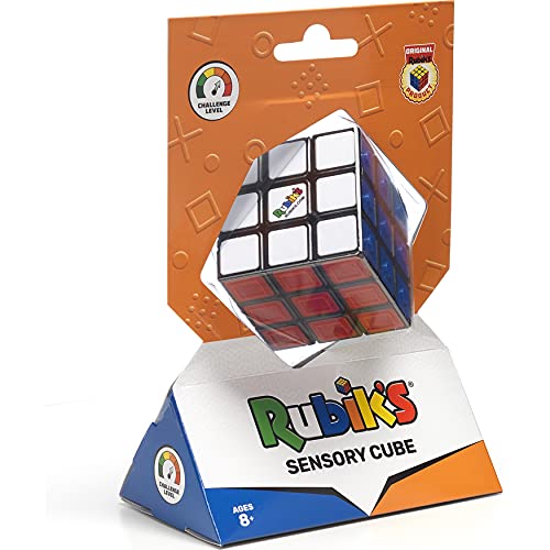 Spin Master 3x3 colour matching puzzle to help the visually impaired Rubiks Cube Sensory: el rompecabezas original de 3 x 3 colores a juego para ayudar a las personas con discapacidad visual (6063346)