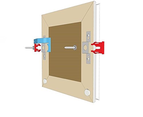 SpringLOCK - Sistema de fijación seguro para marco antirrobo (5 paquetes de 5 unidades), método lateral