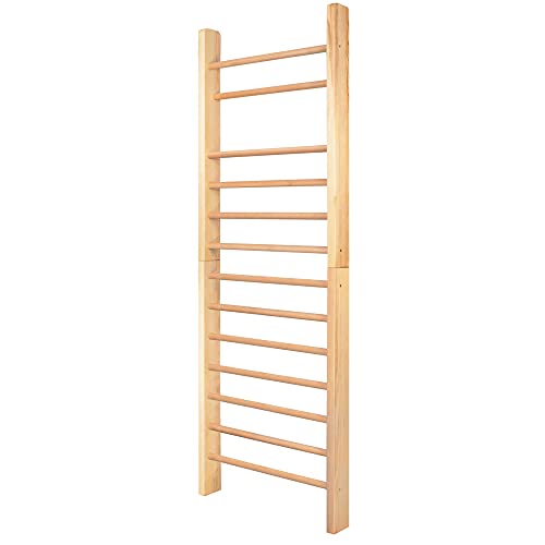 SPRINGOS Espaldera de 250 x 81 x 12 cm, pared de escalada con estructura de madera de haya, para niños y adultos