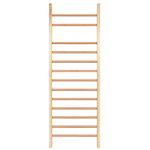 SPRINGOS Espaldera de 250 x 81 x 12 cm, pared de escalada con estructura de madera de haya, para niños y adultos