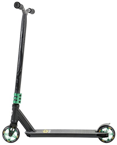 STAR SCOOTER Patinete Patineta Scooter Freestyle Stuntscooter para niños y niñas a Partir de 7 años y Adultos | 110 mm Edición Entrada | Negro Verde