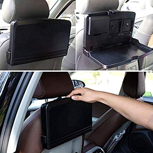 STARPIA Organizador Plegable para Asiento Trasero de Coche, Universal Bandeja de Soporte Mesa para Teléfono Móvil Bebida Alimentos