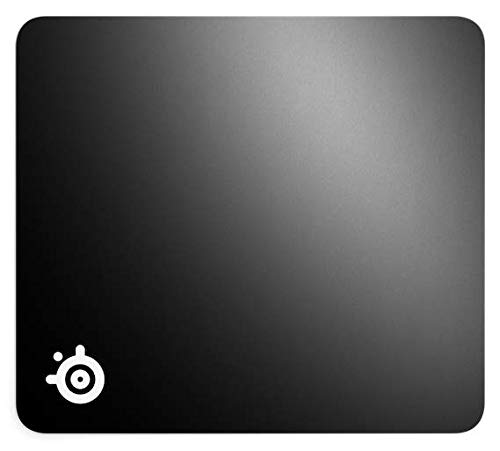 SteelSeries QcK+ - Alfombrilla de ratón para juegos - Superficie microtejida exclusiva - Optimizada para sensores de juegos - Tamaño L (450mm x 400mm x 2mm)