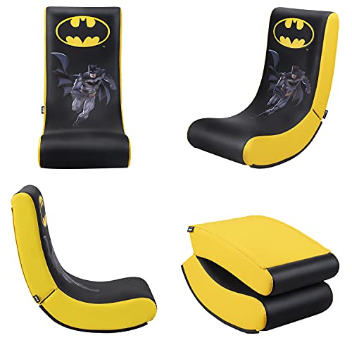 Subsonic - Batman - Silla De Juego Gaming Rock'N'Seat Junior - Asiento Gamer Para Habitación De Niños Y Adolescentes Con Licencia Oficial (PlayStation 5)