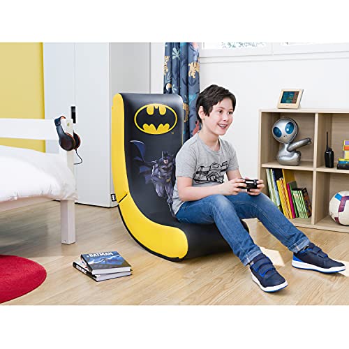 Subsonic - Batman - Silla De Juego Gaming Rock'N'Seat Junior - Asiento Gamer Para Habitación De Niños Y Adolescentes Con Licencia Oficial (PlayStation 5)