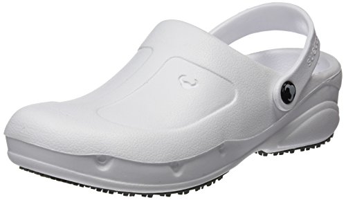 Suecos Thor Plus, Zuecos de Trabajo Unisex Adulto, Blanco (White), 37 EU