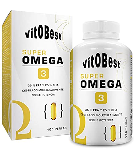 Super Omega 3. 100 perlas de doble potencia. 3 perlas contienen: ácido eicosapentaenoico (EPA) 35% - 1050 mg; ácido docosahexaenoico (DHA) 25% - 750 mg.