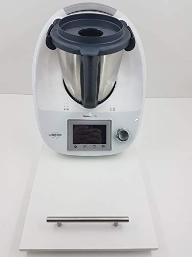 Tabla Deslizante, Base, Plataforma para THERMOMIX TM31, TM5, TM6 Y Monsieur Cuisine Connect. Protege LA BALANZA DE SU MÁQUINA. Mod Blanco Grande