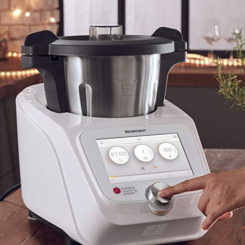 Tabla Deslizante, Base, Plataforma para THERMOMIX TM31, TM5, TM6 Y Monsieur Cuisine Connect. Protege LA BALANZA DE SU MÁQUINA. Mod Blanco Grande