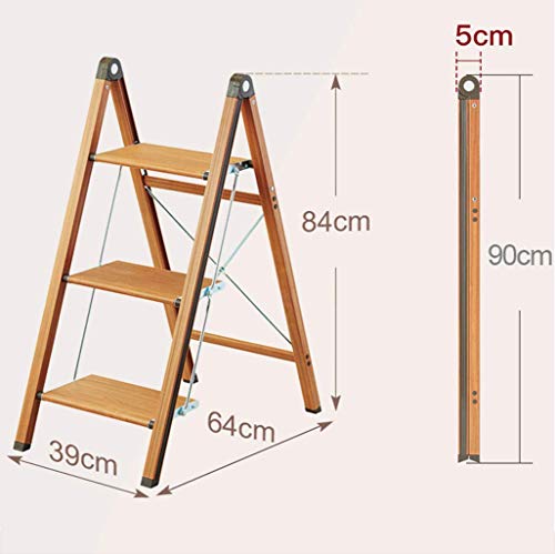 Taburete Escalonado Silla Alta Escalera Estante De Madera Escalera De Tijera Plegable Escalera De 3 Escalones Escalera De Estantería Ensanchada Cocina Interior Zapatero Oficina Hogar Moderno Simple