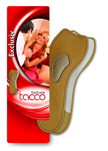 Tacco Exclusive Plantillas Cuero Sin Dedos 3/4 plantillas, Perfectas para Zapatos de Tacón y Casual, Protege Metatarso y Arco del Pie, Todas las Tallas Mujer (41 EUR)