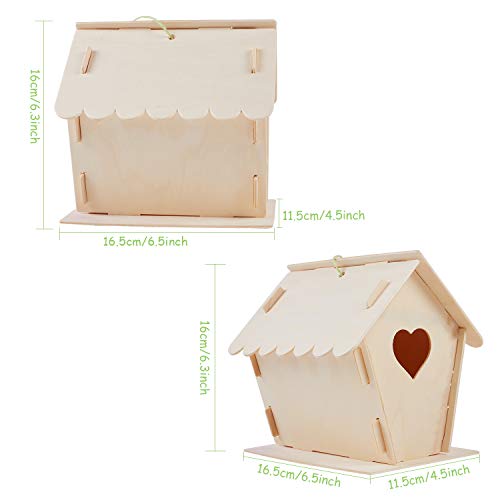 Tacobear Casa de Pájaros Madera Manualidades Kit para Ninos Casa de pájaros para Pintar de Bricolaje Construir Casa Pájaros Colgar Pintura Juguetes Creativo Regalo para niños