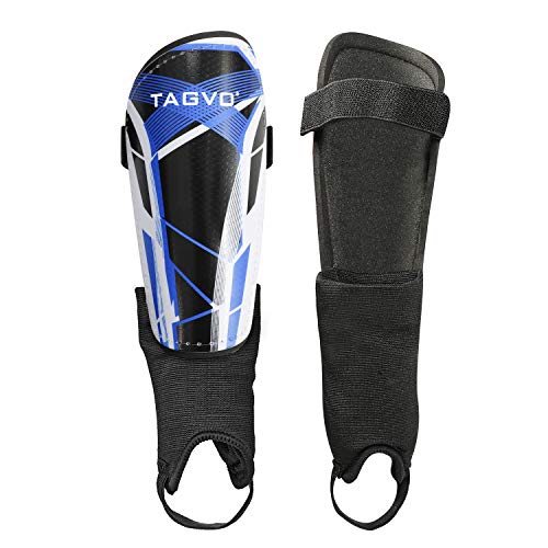 TAGVO Soccer Shin Gurds, Equipo de Fútbol para Niños Adultos con Protección para Mangas de Tobillo, Fútbol Espinilleras para Chico Niña Hombres y Mujer