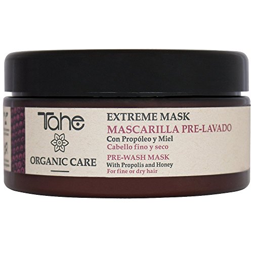 Tahe Organic Care Mascarilla Capilar Extreme Pre-lavado/Mascarilla para Cabello Fino con Propóleo y Miel, 300 ml