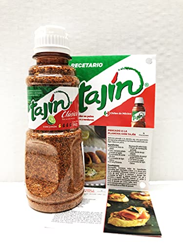 TAJÍN CLÁSICO CON LIMÓN 2 BOTES DE 142 G. Incluye Recetario con 6 Recetas para Hacer con Tajín.