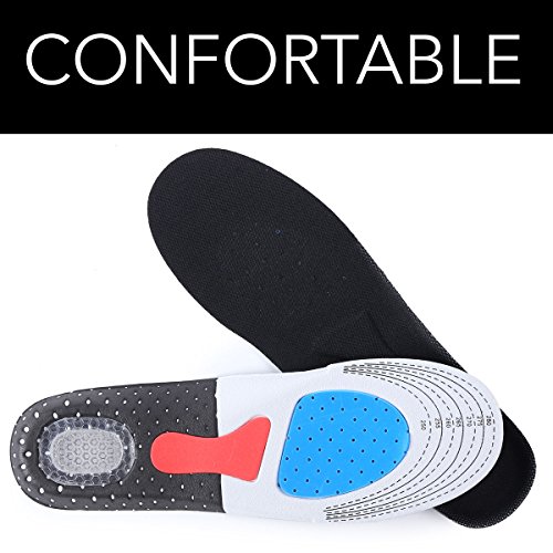 Takit Plantillas para Zapatos con Almohadillas de Gel - Alivia el Pie, Absorbe los Golpes - Perfectas para Deportes, Caminar, Correr, Senderismo - Para Hombres y Mujeres