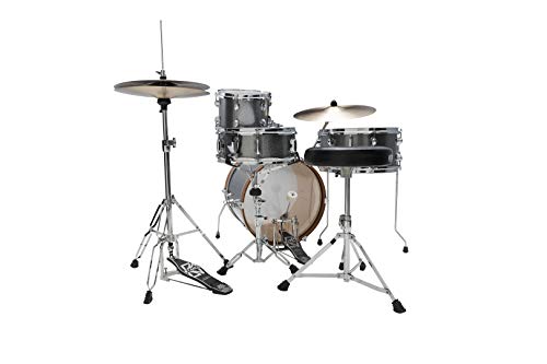 TAMA Club JAM - Kit de batería Galaxy, Gris Plateado, 10/14/18/5 x 13, 4 Piezas