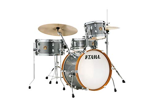 TAMA Club JAM - Kit de batería Galaxy, Gris Plateado, 10/14/18/5 x 13, 4 Piezas