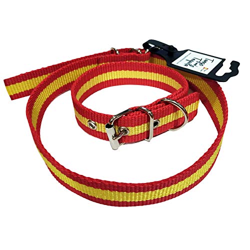 Tango and Tequila Collar para Perros Nylon de España Ancho 2,5cm - Longitud - 60cm