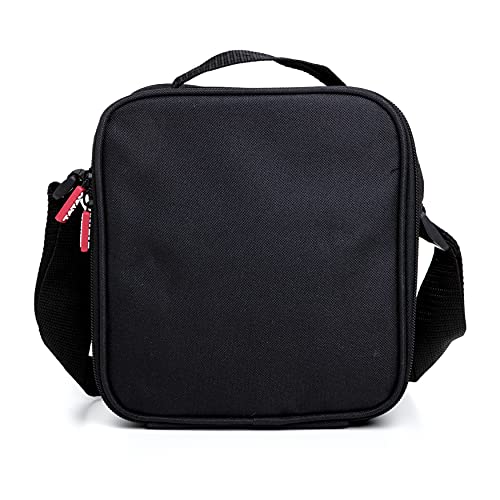 TATAY Urban Food Casual - Bolsa Térmica Porta Alimentos, 3L de Capacidad, 2 Tuppers Herméticas de Cristal de 0.57 l Incluídas, Color Negro, 22 x 12 x 21.5 cm