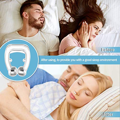 TATUNER Clip Nasal Magnético Anti-Ronquidos, Dejar de Roncar, Facilitar la Respiración y Dormir Cómodo, Solución de Dilatador Nariz Antirronquidos y Reutilizable