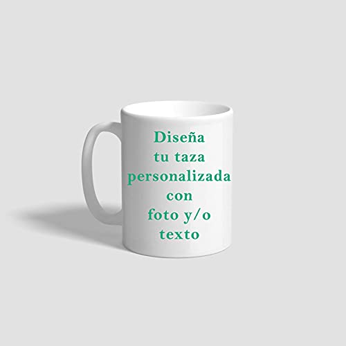 Tazas personalizadas con tu Foto y texto, Compra solidaria, Personaliza Tu taza con tu propio diseño, Personaliza tu taza con la imagen y el texto que más te guste