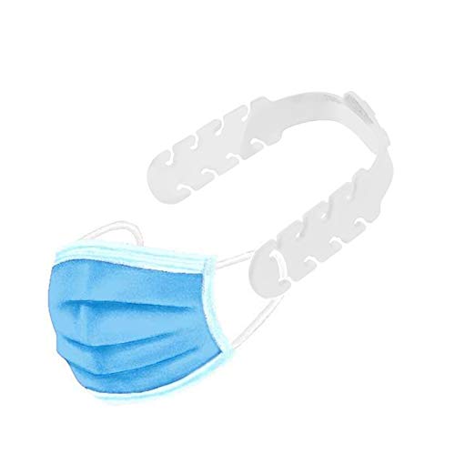 TBOC Salvaorejas Mascarillas Extensor Ajustable - [Pack 5 Piezas] Correa Antideslizante Hebillas de Silicona [Blanca+Roja+Azul+Negra] Agarres para Sujetar Cuello Aliviar Molestias Cara Salva Orejas