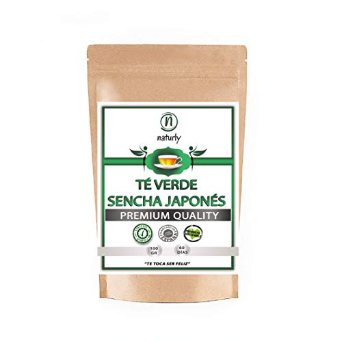 Té Verde Sencha Japonés 100% Natural y Orgánico. Potente Quemagrasas con Efecto Adelgazante y alto contenido de Antioxidantes (refuerza tu Sistema Inmunológico). Detox Té.