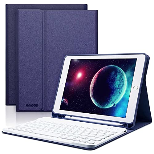 Teclado para iPad 6th Gen/Air 2 2018/iPad 9.7 con Funda, Teclado Inalámbrico Español (La Letra Ñ) para iPad Air 2017(5th Gen) con Teclado Bluetooth,Funda para iPad Air con Teclado Desmontable