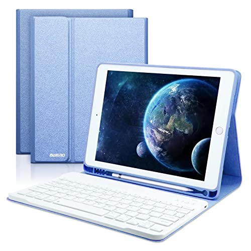 Teclado para iPad Air 2 2018/ iPad 9.7 6th Gen con Funda, Teclado Español (La Letra Ñ) Inalámbrico para iPad Air 2017(5th Gen) con Teclado Bluetooth,Funda para iPad con Teclado Desmontable